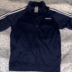 Adidas Aeroready Men's Or Women’s New Navy Track Jacket. Men’s L, zipper Pockets